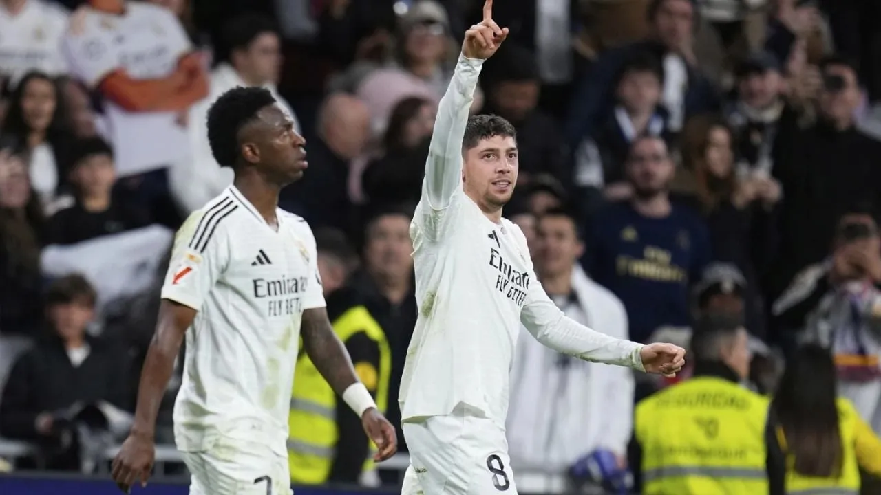 Real Madrid vence 1-0 al Athletic Bilbao; Federico Valverde anotó al final del partido