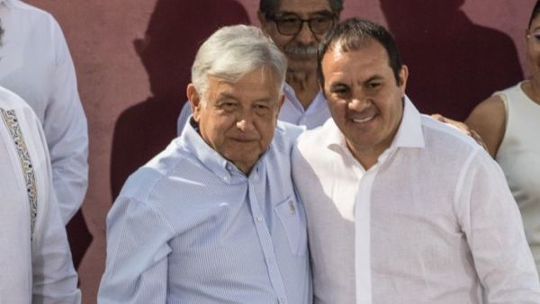 AMLO respalda al gobernador Cuauhtémoc Blanco por la denuncia en su contra