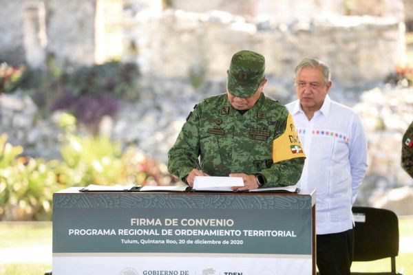 AMLO dio al Ejército control sobre el Tren Maya y aeropuertos de Santa Lucía y Tulum