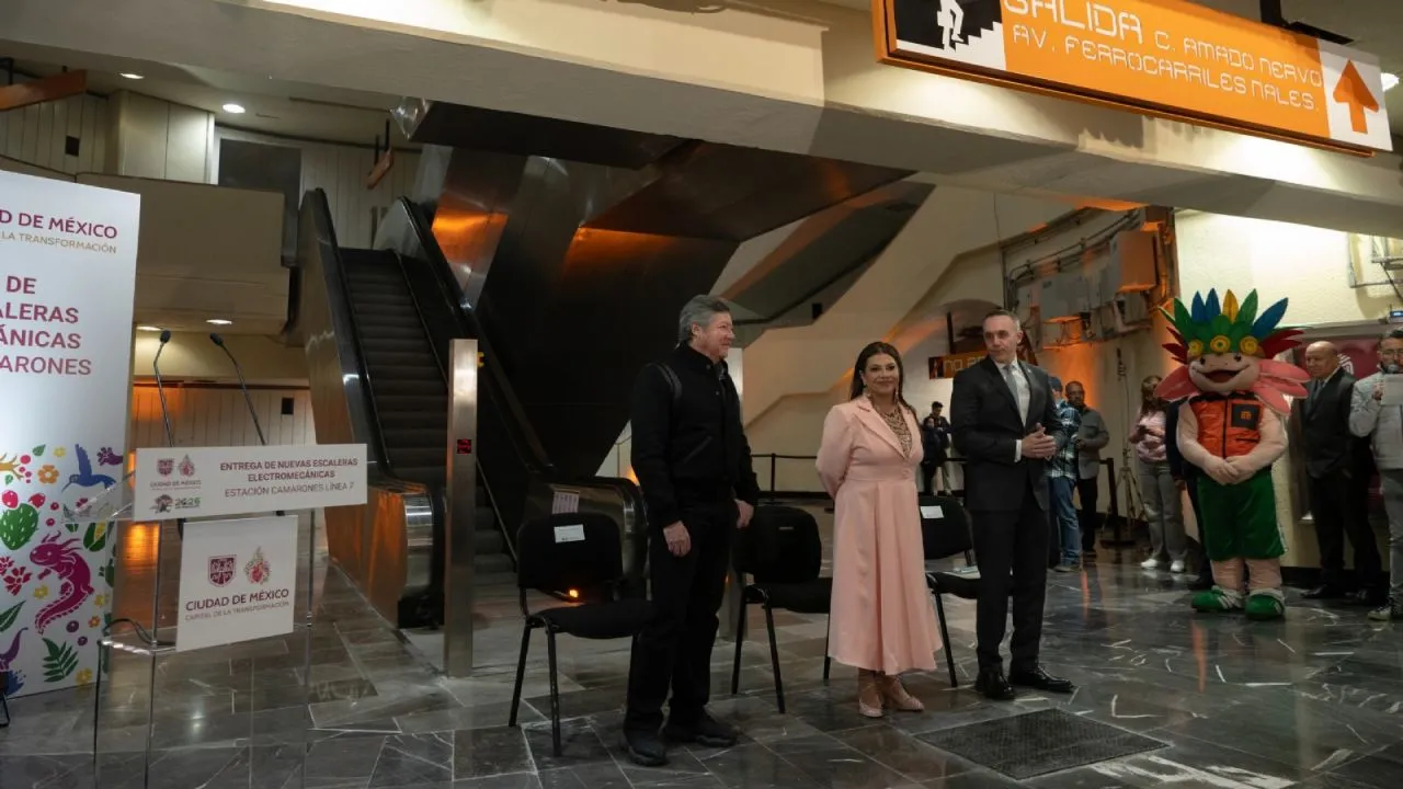 Ponen en operación 20 nuevas escaleras eléctricas en Metro de CDMX; tuvieron un costo de 180 mdp