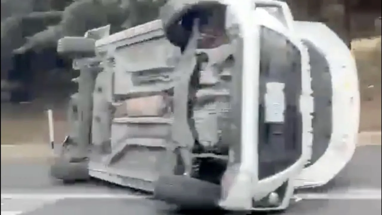 Caos vial en la Cuernavaca-México por accidentes y lluvia (Video)