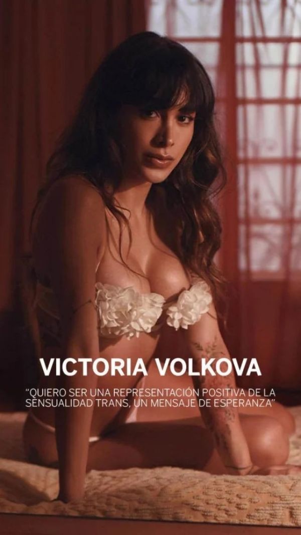 Vico Volkova la mujer trans en la portada de Playboy