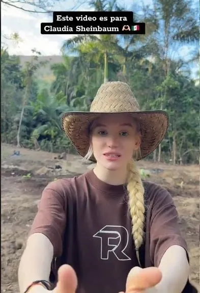Tiktoker rusa pide a Sheinbaum la nacionalidad mexicana para su cumpleaños