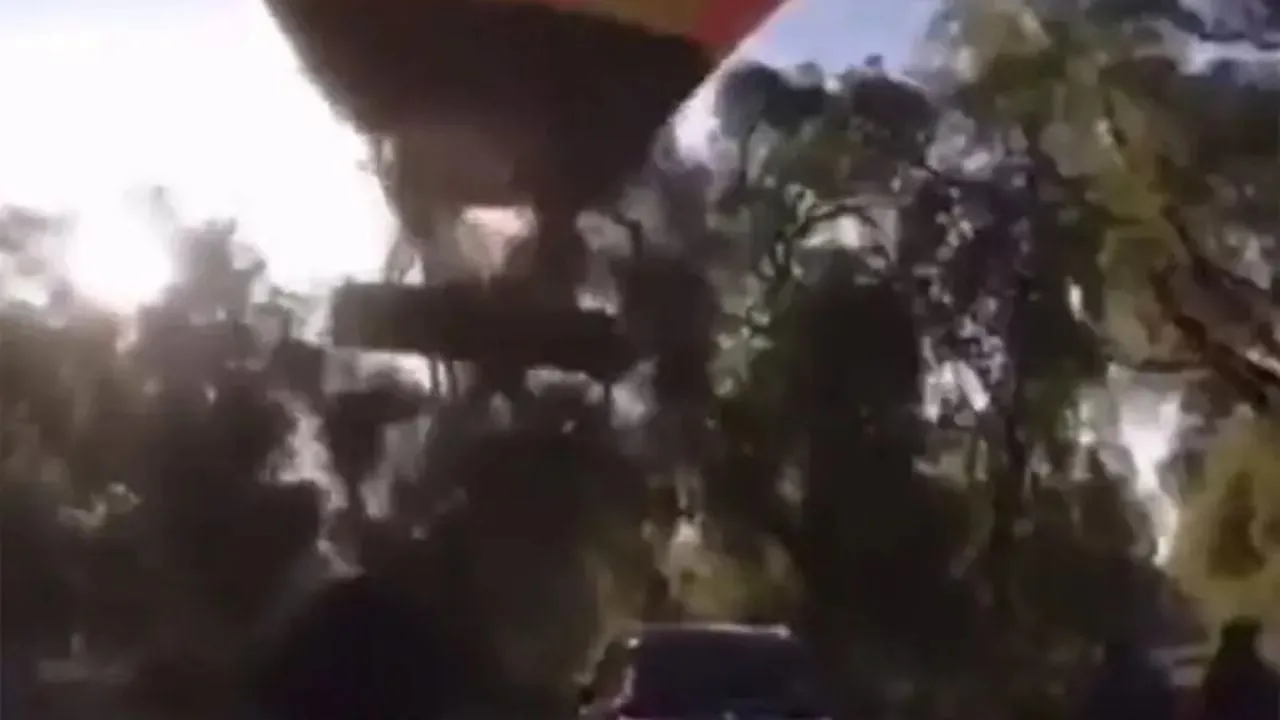 Ocurre un nuevo accidente de globo aerostático en Teotihuacán (Video)