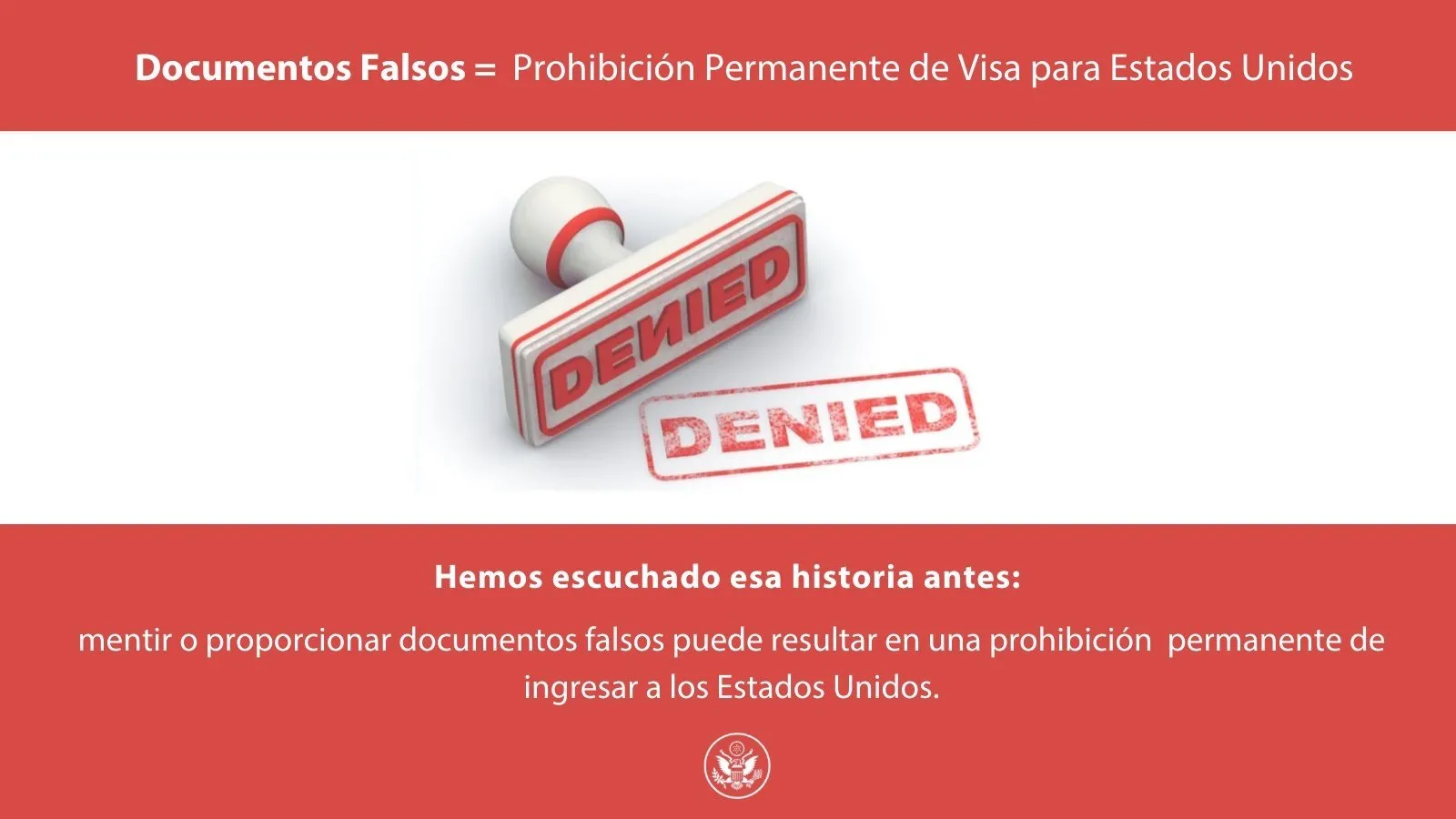 Embajada de EU en México advierte sobre el uso de documentos falsos en la solicitud de visa