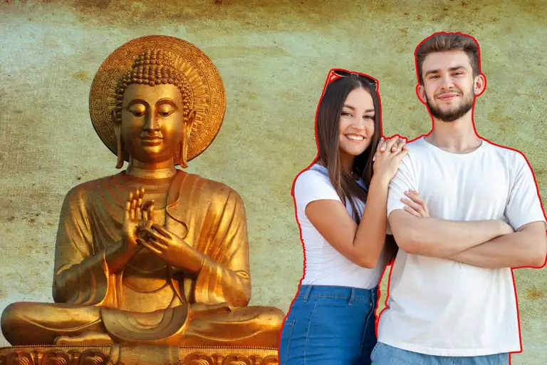 Monjes budistas ayudan a jóvenes a encontrar pareja en un monasterio