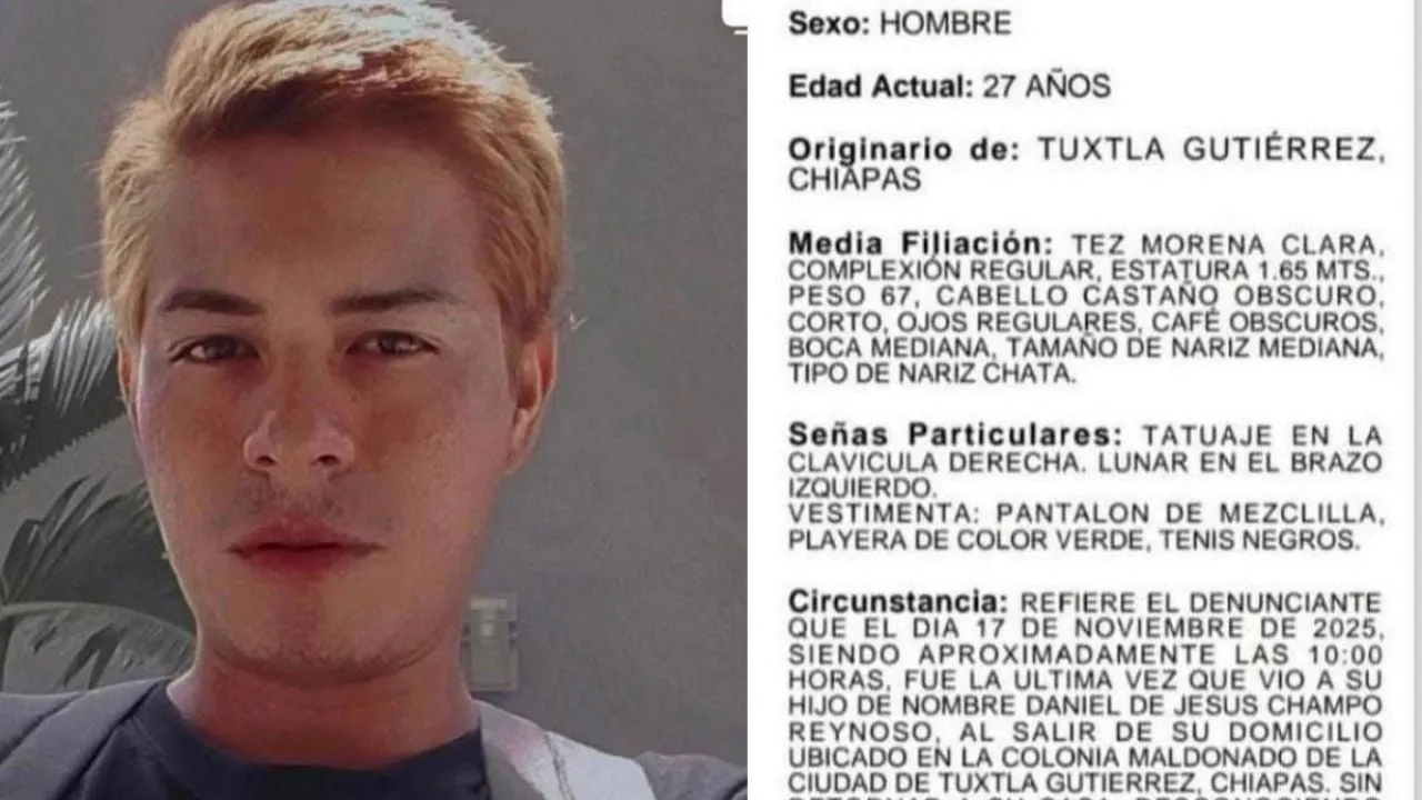 Fiscalía de Chiapas, sin interés por localizar a Jesús Champo, acusa su padre