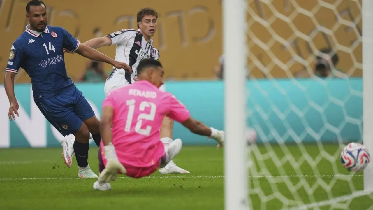 Kenan Yildiz anotó dos goles en la victoria 4-1 de la Juventus en el Mundial de Clubes