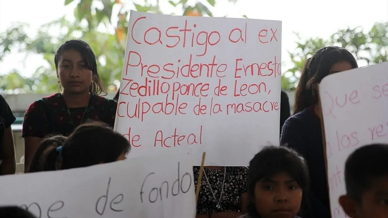 Abejas de Acteal piden a la CIDH publicar informe sobre masacre para procesar a Zedillo
