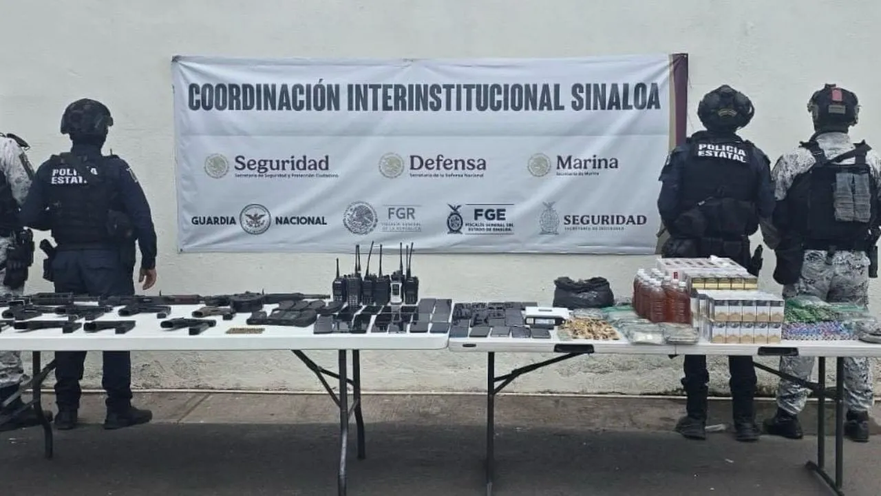 Nuevo cateo en penal de Culiacán deja 13 armas aseguradas, drogas y aparatos de comunicación