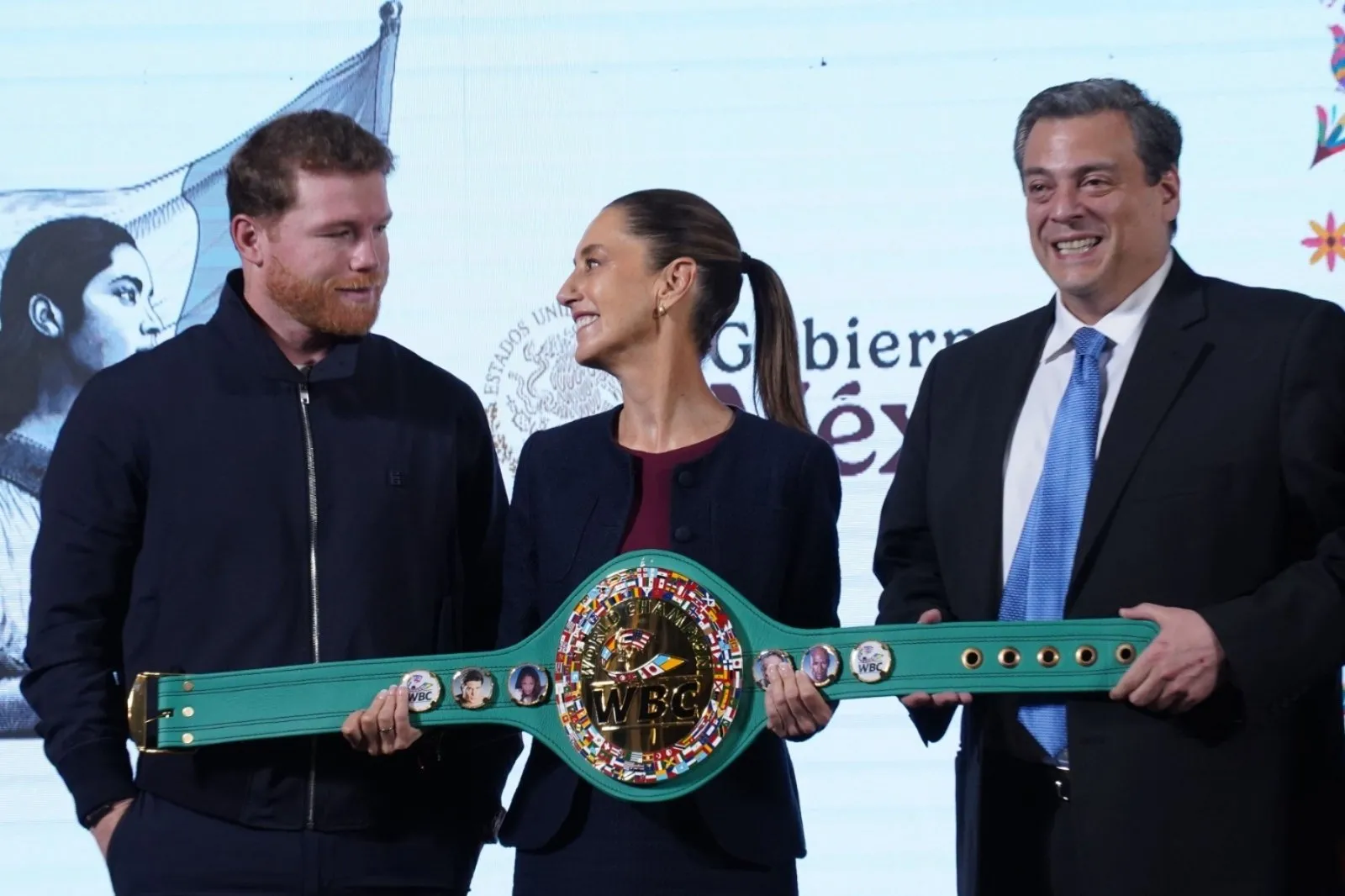 “El Canelo” anunció una clase masiva de box y lanza mensaje a los jóvenes en la mañanera (Video)