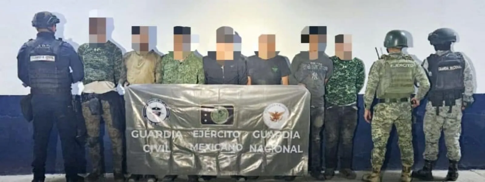Tras enfrentamiento, uniformados detuvieron a siete presuntos integrantes del crimen organizado