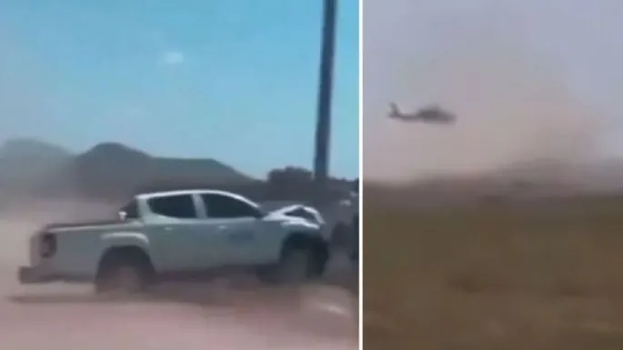 Violencia en Sinaloa escala hacia el norte; helicóptero de la Marina tirotea un vehículo