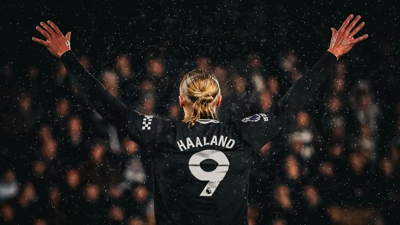 Haaland marca su gol 100 en Premier League en la victoria del Manchester City 5-4 al Fulham (Video)